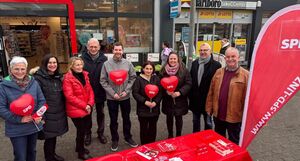 Infostand am Meusch-Center in Linz